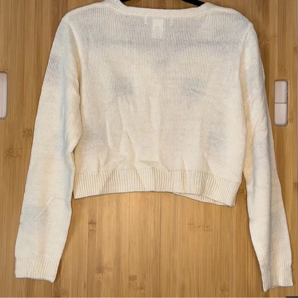 NWT Cotton Emporium Cherry Knit Cardigan - Picture 4 of 6